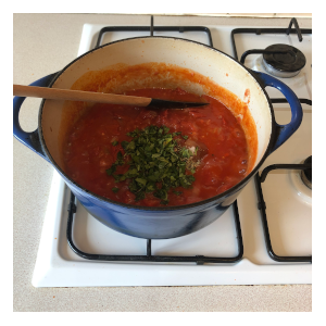 cooking marinara sauce