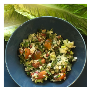 Fresh tabbouleh salad