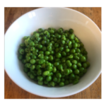 minted peas with mint sauce