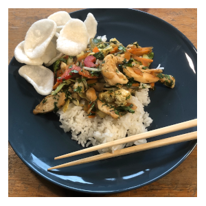 Stir-fry chicken and coriander - The Chef's Gardener